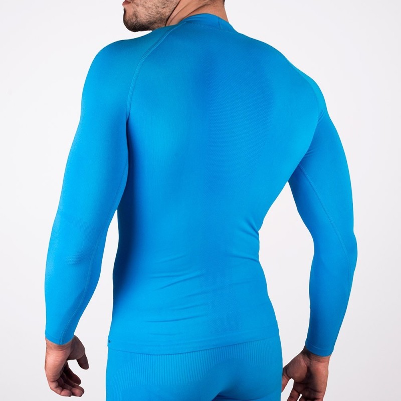 Langarm-Thermo-Shirt Senior Blau