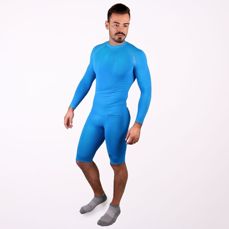 Camiseta Térmica Manga Larga Senior Azul