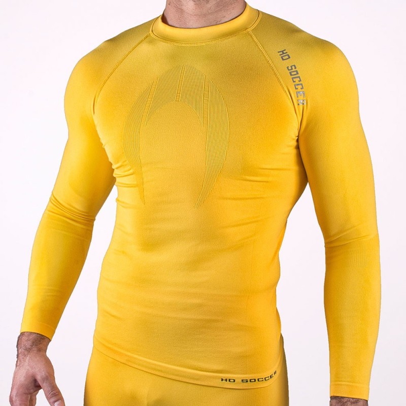 Camiseta Térmica Manga Comprida Senior Amarela