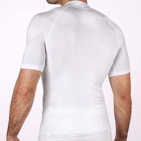 Camiseta Térmica de Manga Curta Branca