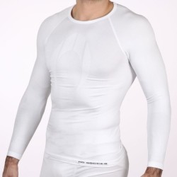 Wit Thermoshirt zonder Kraag