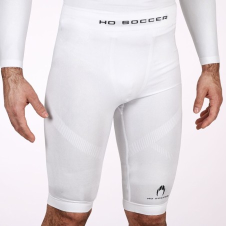 Korte witte thermoshort senior