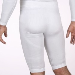 Kurze weiße Thermohose Senior