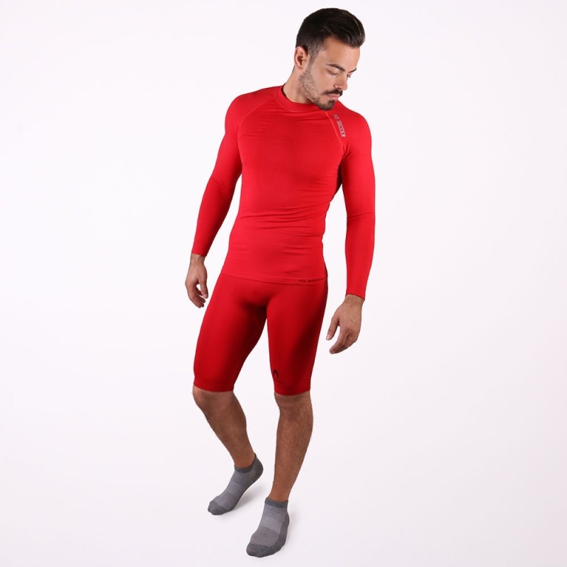 Korte rode thermoshort senior