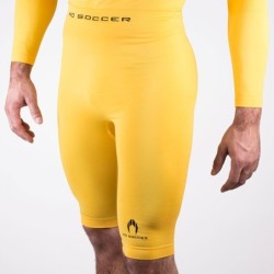 Malla térmica corta amarilla senior