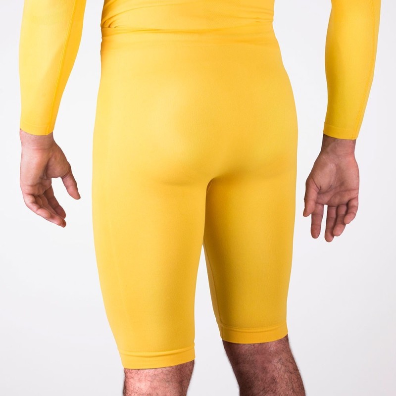 Senior short yellow thermal tights