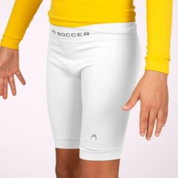 Witte korte thermobroek kind