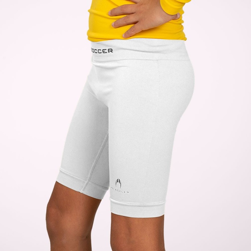 Witte korte thermobroek kind