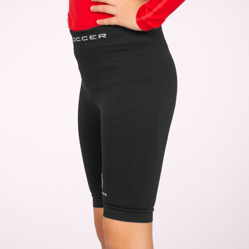 Malla térmica corta negra niño