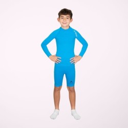 Malla térmica corta azul niño