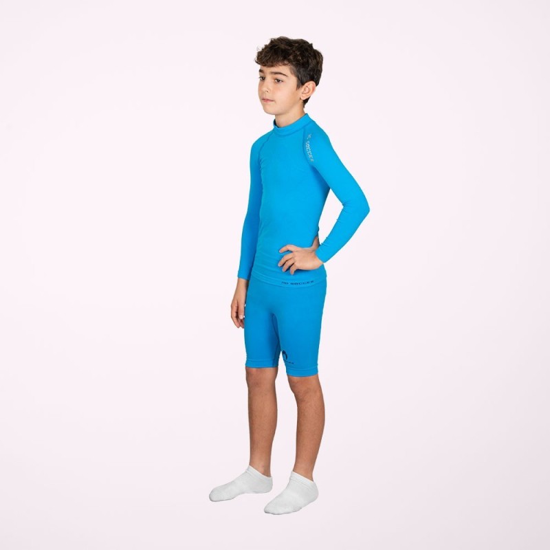 Kurze Thermo-Leggings blau Jungen