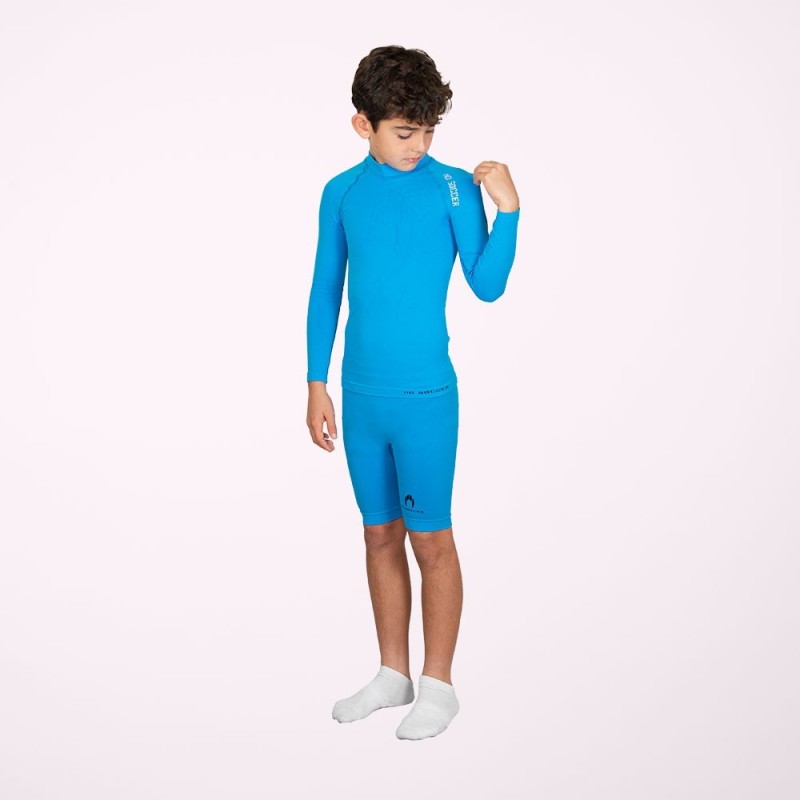 Blauwe thermoshort voor jongens