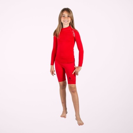 Pantaloncino termico corto rosso bambino
