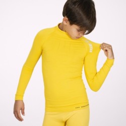 Junior Yellow Long Sleeve Thermal T-Shirt