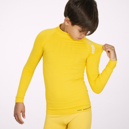 Junior Yellow Long Sleeve Thermal T-Shirt