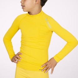 Camiseta Térmica Manga Larga Junior Amarilla