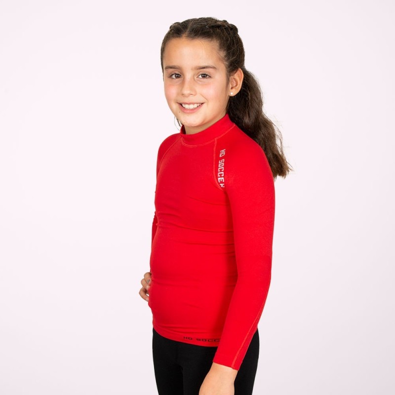 Junior Red Long Sleeve Thermal T-shirt
