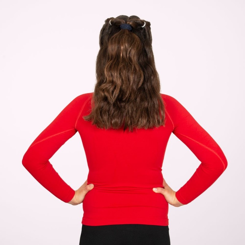 Camiseta Térmica Manga Larga Junior Roja