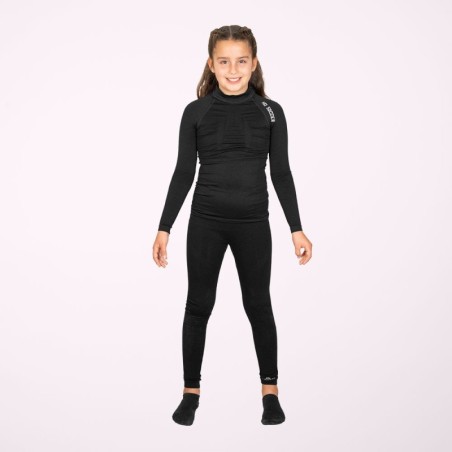 T-shirt Thermique à Manches Longues Enfant Noir