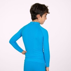 Camiseta Térmica Manga Larga Junior Azul