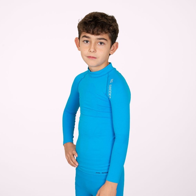 Camiseta Térmica Manga Larga Junior Azul