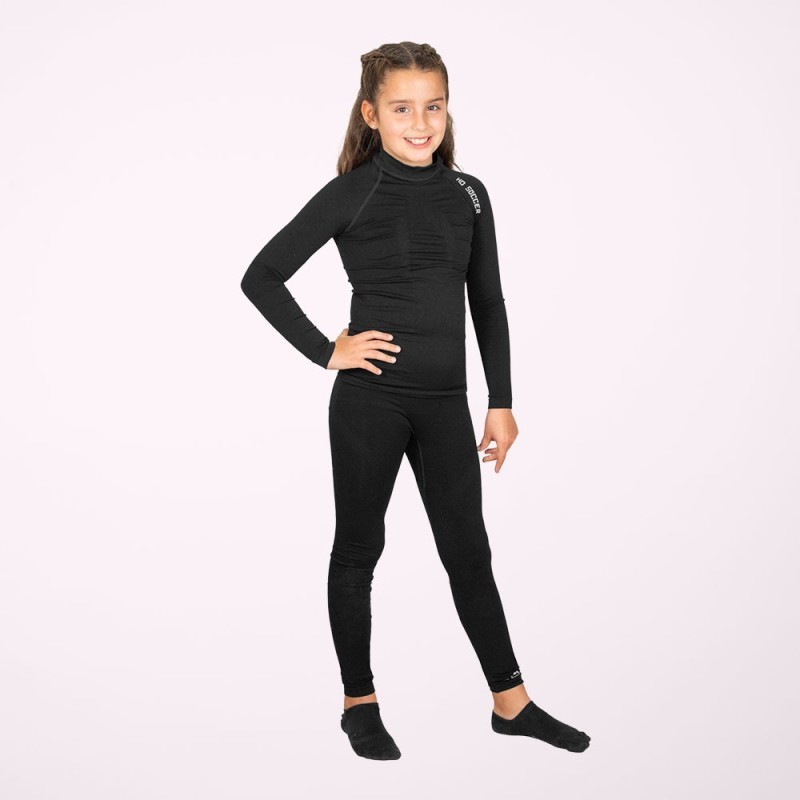 Lange schwarze Thermoleggings Senior