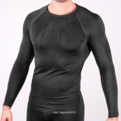 Maglia Termica senza Collo Bambino Nera