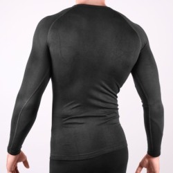 Thermoshirt zonder kraag kind zwart