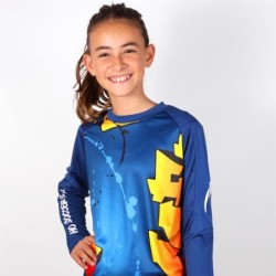 Maillot Gardien Graffiti Enfant Bleu