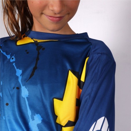 Torwarttrikot Graffiti Jungen Blau