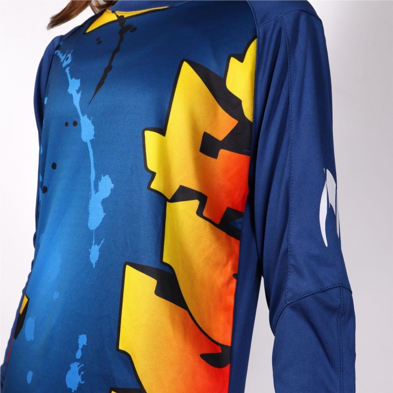 Torwarttrikot Graffiti Jungen Blau