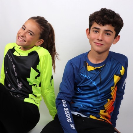 Kids Blue Graffiti Goalkeeper Jersey