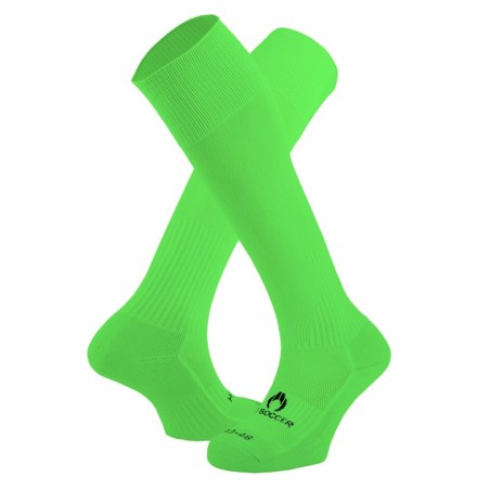 Chaussettes de joueur vert fluo