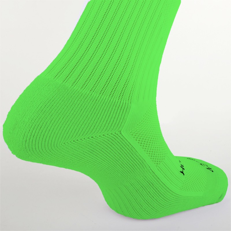 Chaussettes de joueur vert fluo