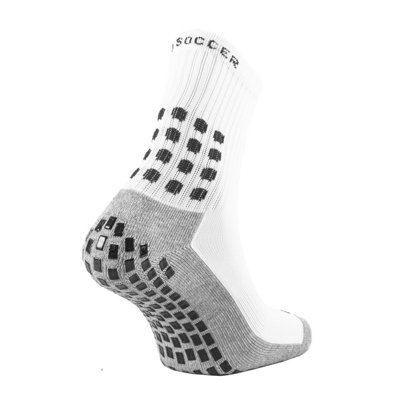 White non-slip sports sock