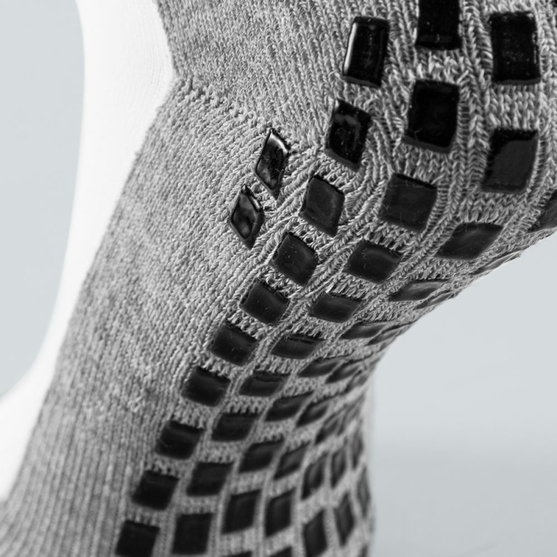 Calcetín deportivo antideslizante blanco