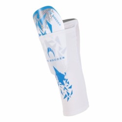 Scheenbeschermer Rebel wit/blauw