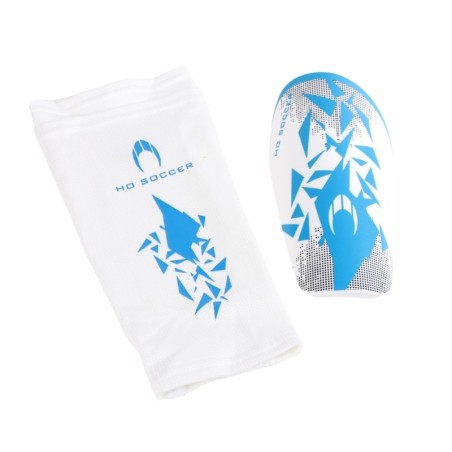 Espinillera Rebel blanca/azul