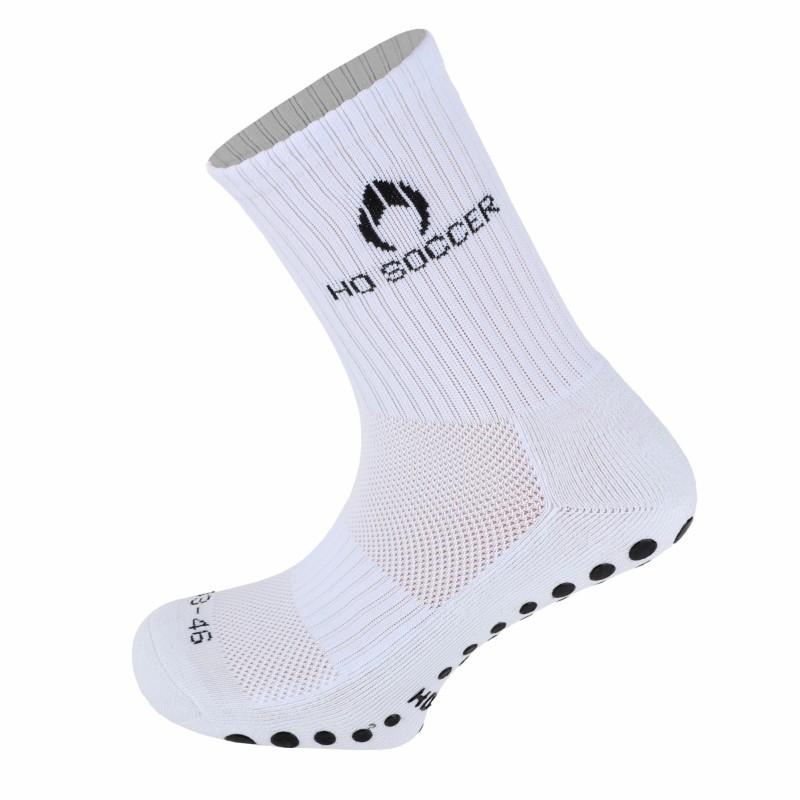 Calcetín deportivo antideslizante blanco