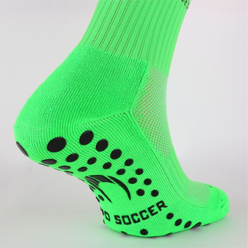 Antislip sportsok fluor groen