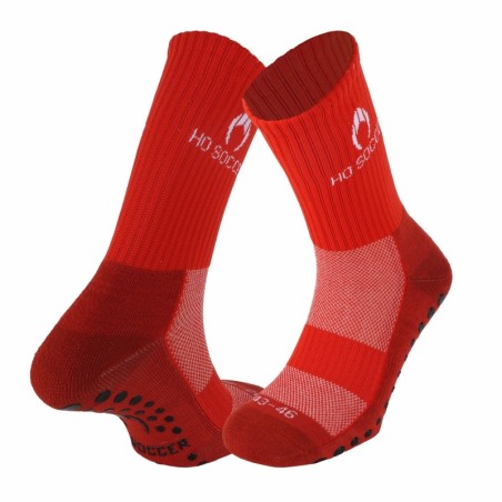 Calcetín deportivo antideslizante rojo