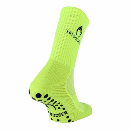 Antislip sportsok fluor-limoen