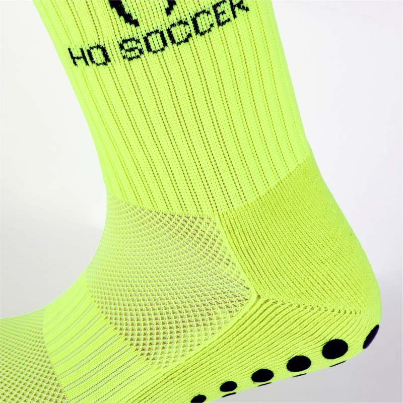 Rutschfeste Sportsocke Fluor-Limetten-Grün
