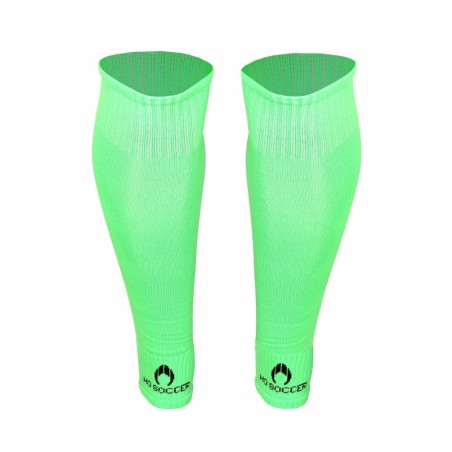 Medias tubulaires sans pied vert fluor