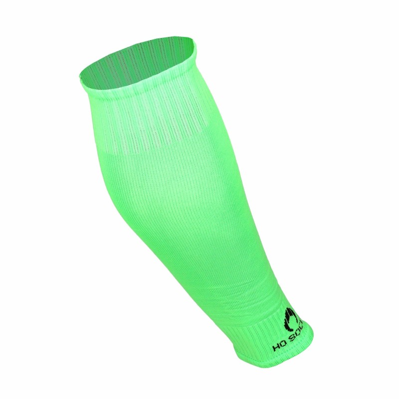 Medias tubulaires sans pied vert fluor