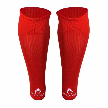 Red Footless Tubular Socks