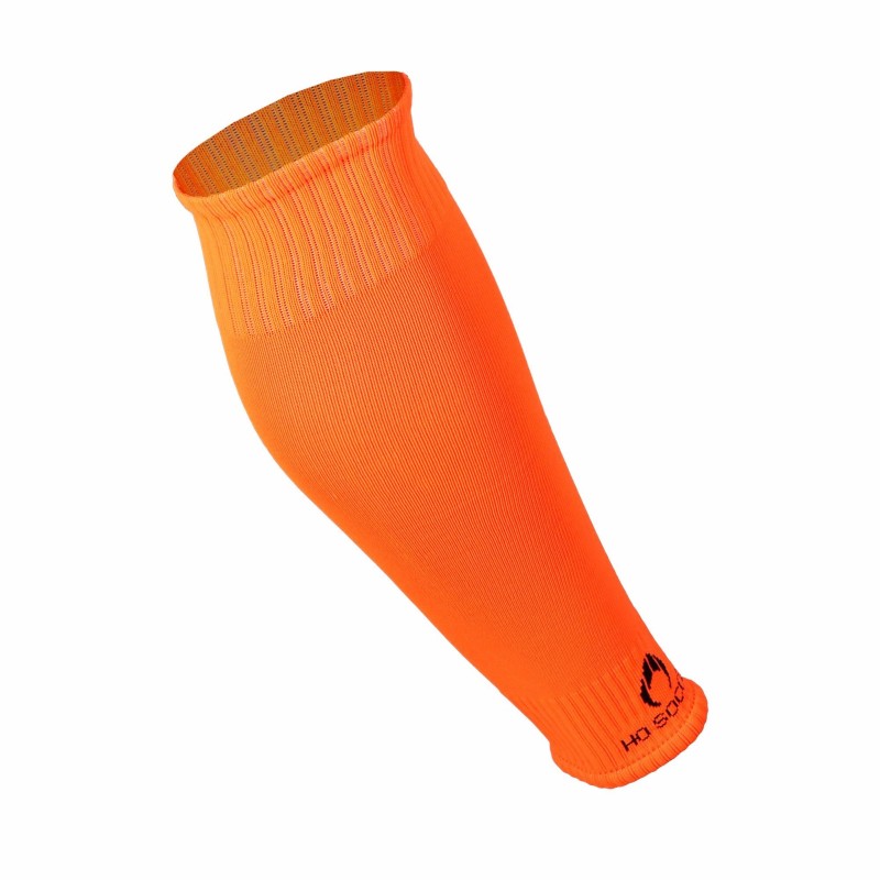 Medias Tubulares Sin Pie Naranja Fluor