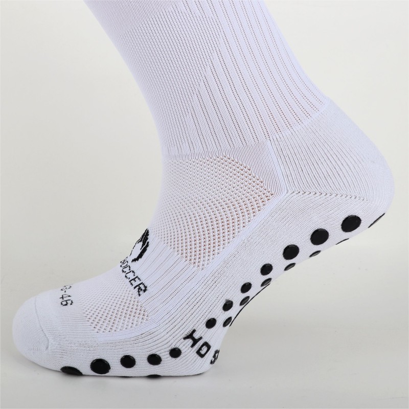 Calze extra lunghe antiscivolo bianche