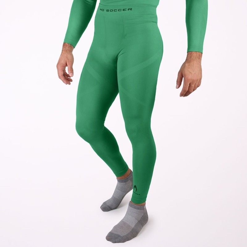 Collant thermique long vert enfant
