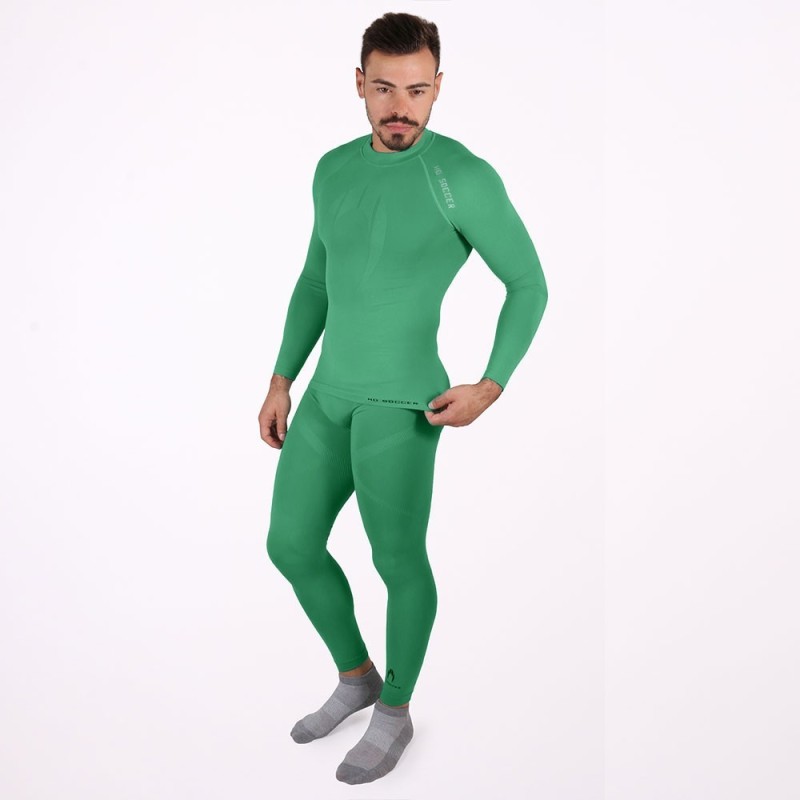 Lange groene thermische legging kind